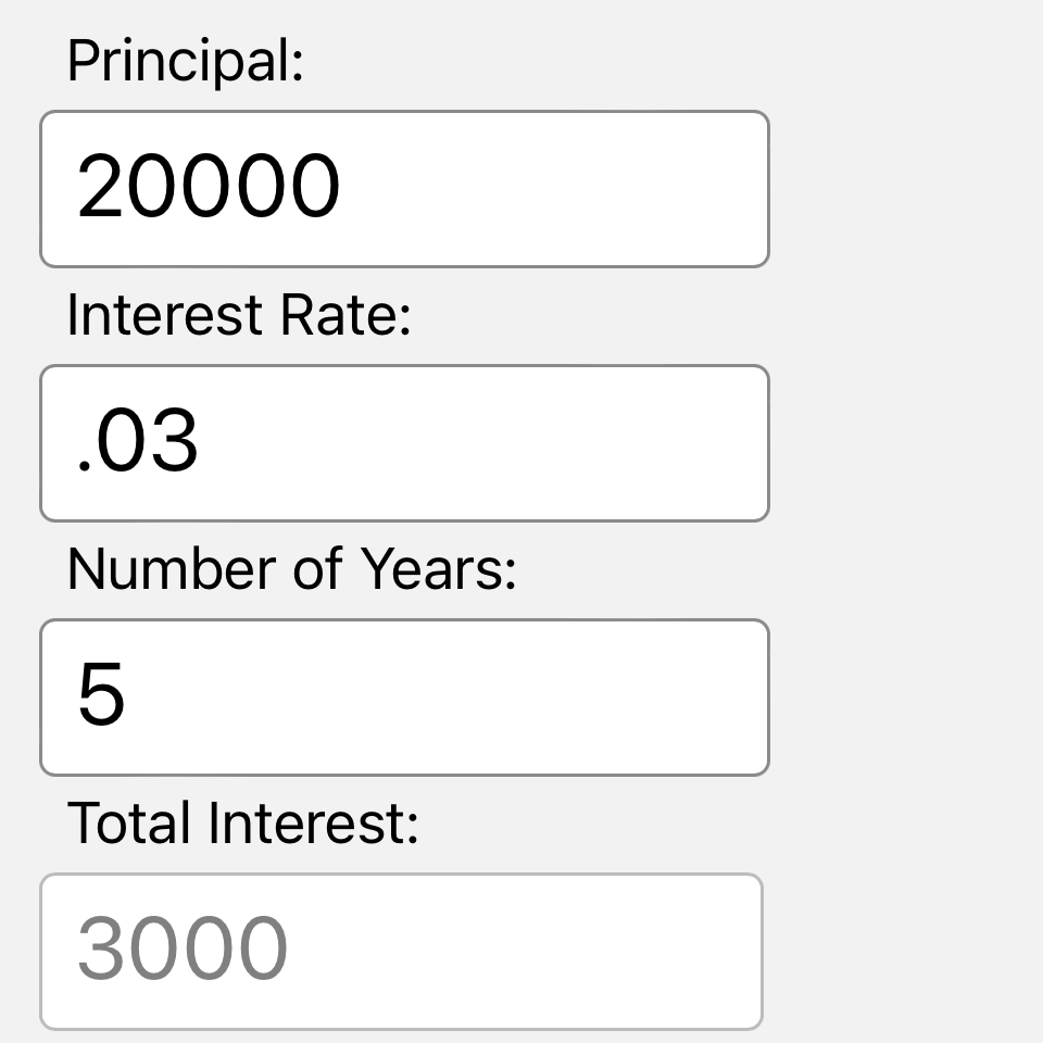 Interest Calculator