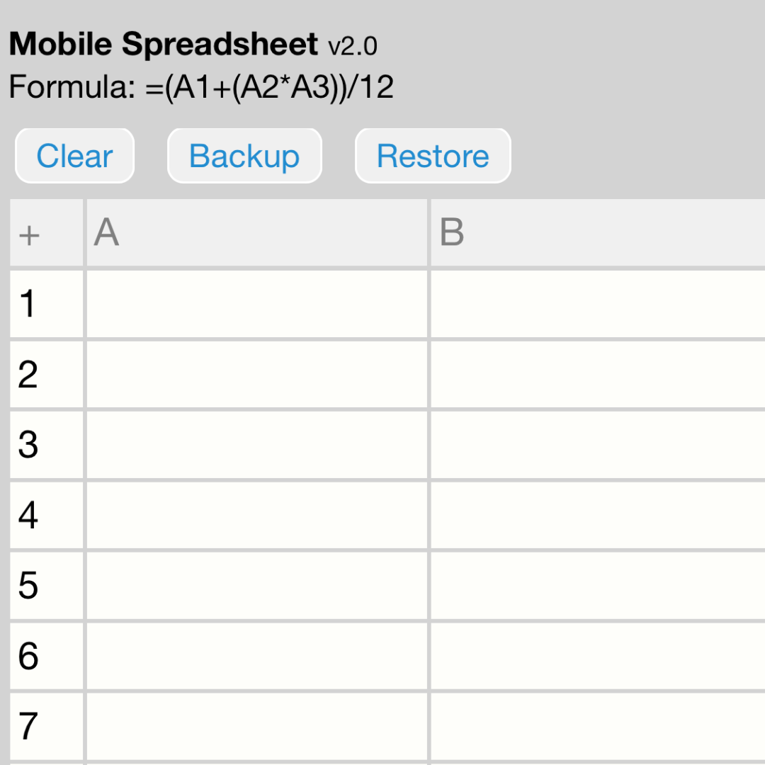 Spreadsheet