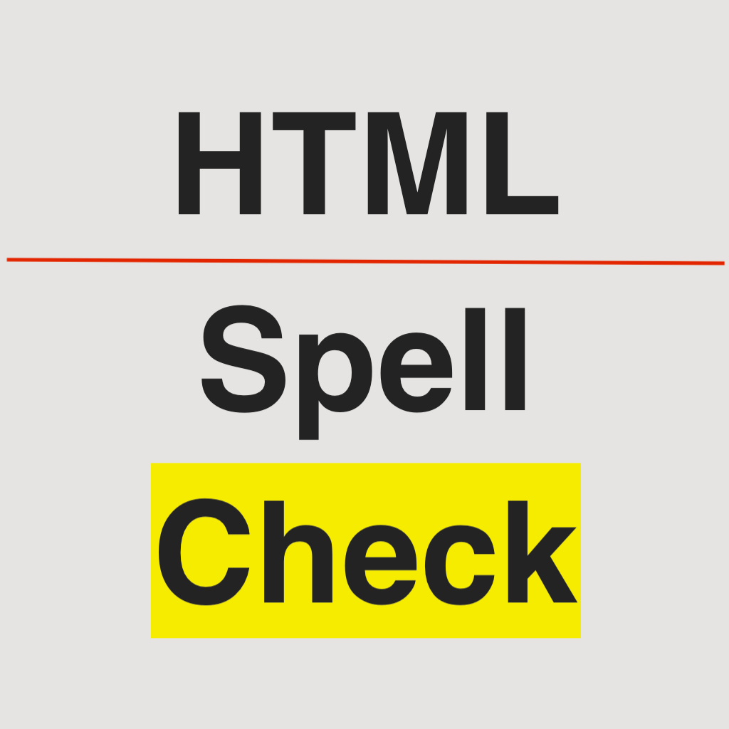 HTML Spellcheck
